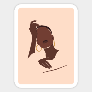 Moody Vibes Minimalistic Illustration Sticker